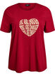 T-shirt met print, Rood, Packshot image number 0