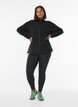 Fleece jack met zakken, Zwart, Model image number 1