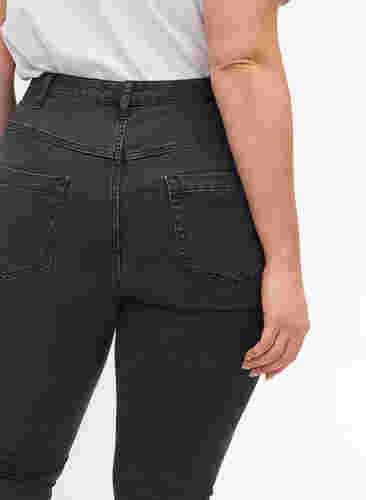 super slim fit Amy jeans met hoge taille, Grey Denim, Model image number 2