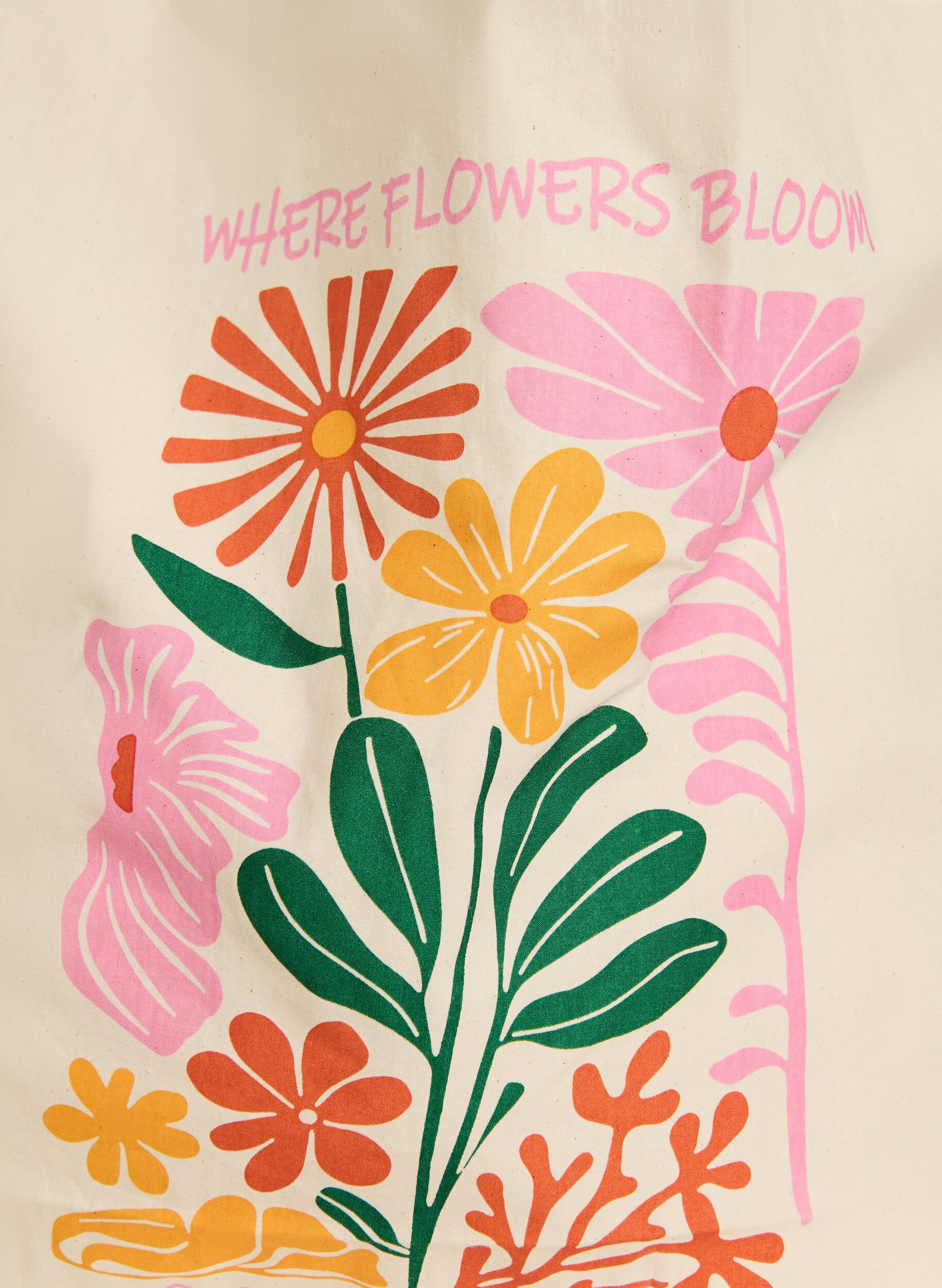 ZizziTote bag met print, Roze, Packshot image number 2