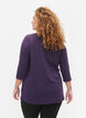 Trainingsblouse met 3/4-mouwen, Paars, Model image number 2
