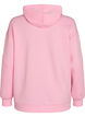 Sportieve scuba hoodie met decoratieve stiksels, Roze, Packshot image number 1
