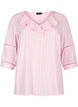 Blouse met 3/4 mouwen en kant, Almond Blossom, Packshot image number 0