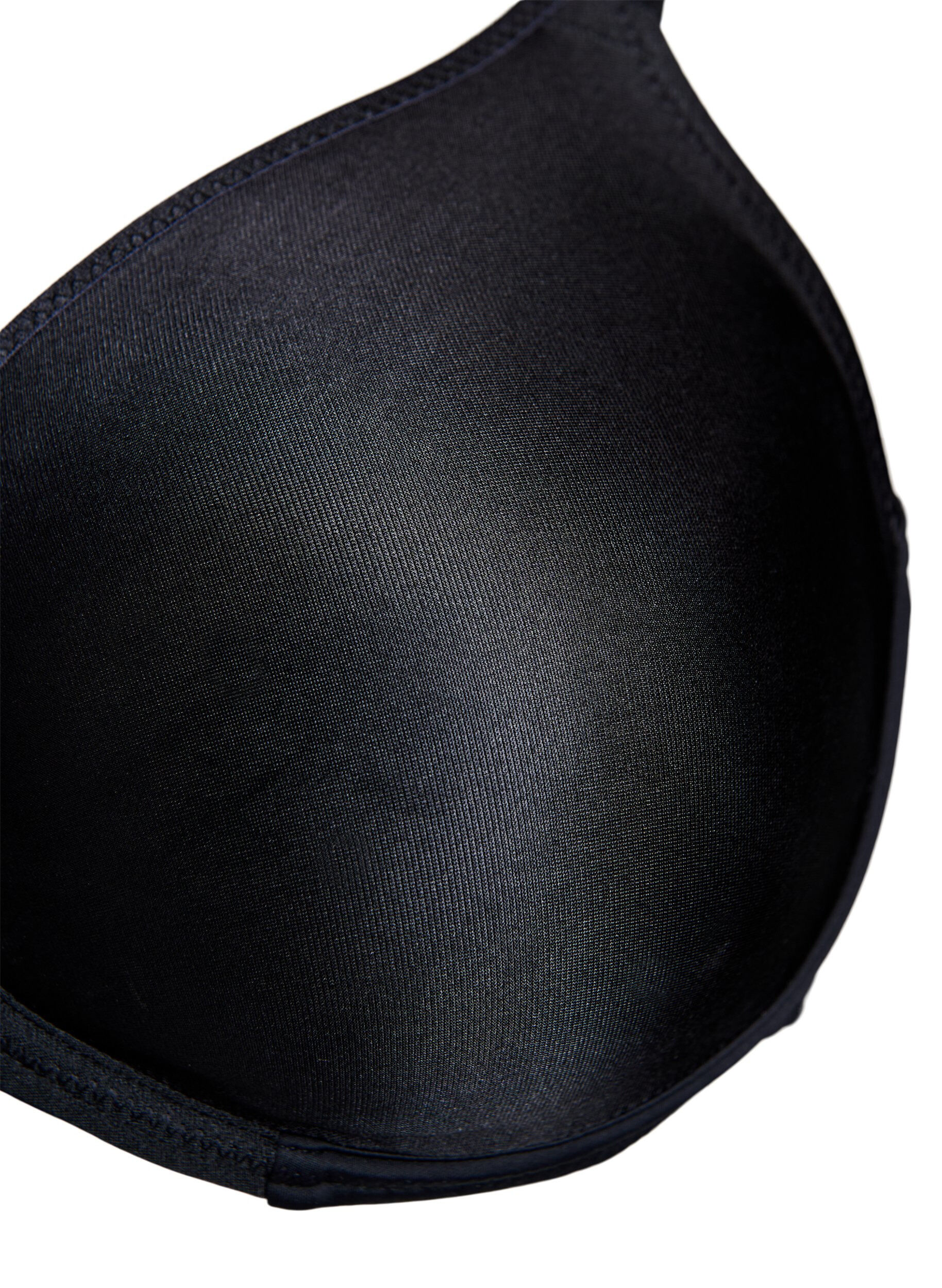 Zizzi Voorgevormde, volledig bedekkende bh met hoge ondersteuning, Zwart, Packshot image number 2