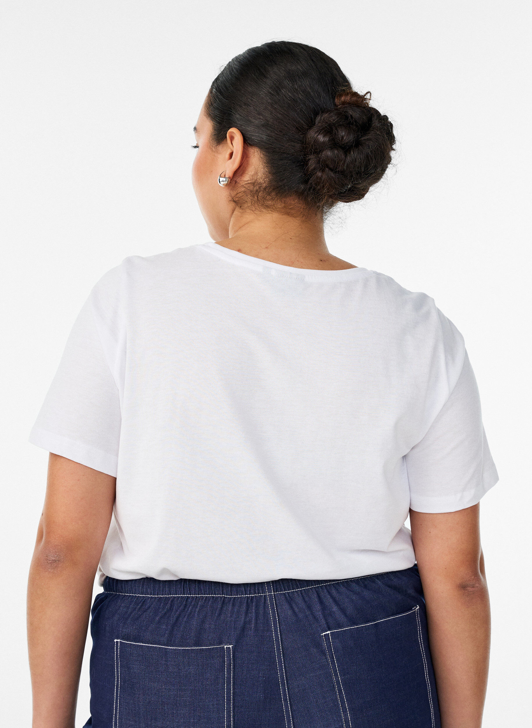 ZizziT-shirt met motief, Wit, Model image number 2