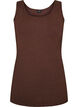Effen basic top in katoen, Bruin, Packshot image number 0
