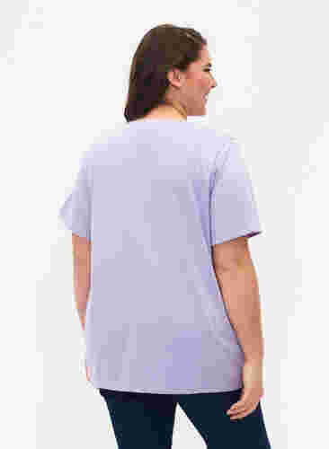 FLASH - T-shirt met ronde hals, Lavender, Model image number 1