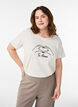 T-shirt met print, Wit, Model image number 0