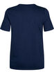Basic t-shirt met korte mouwen en V-hals, Blauw, Packshot image number 1