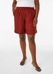 Korte broek met zakken en hoge taille, Rood, Model image number 0