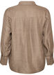 Losse shirt met V-hals, Bruin, Packshot image number 1