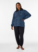 Hoodie met all-overprint, Blauw, Model image number 1
