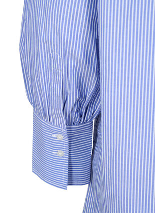 Losvallend gestreept katoenen overhemd, Baja Blue Stripe, Packshot image number 4