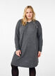 Jersey jurk met knopen, Dark Grey Melange, Model image number 0