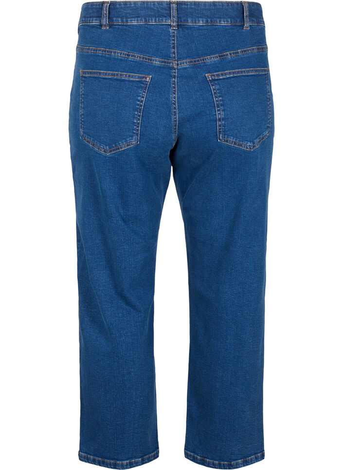 Geknipte Vera jeans met rechte pasvorm, Blue Denim, Packshot image number 1