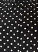 Shirt met stippenpatroon en 3/4-mouwen, Zwart, Packshot image number 2