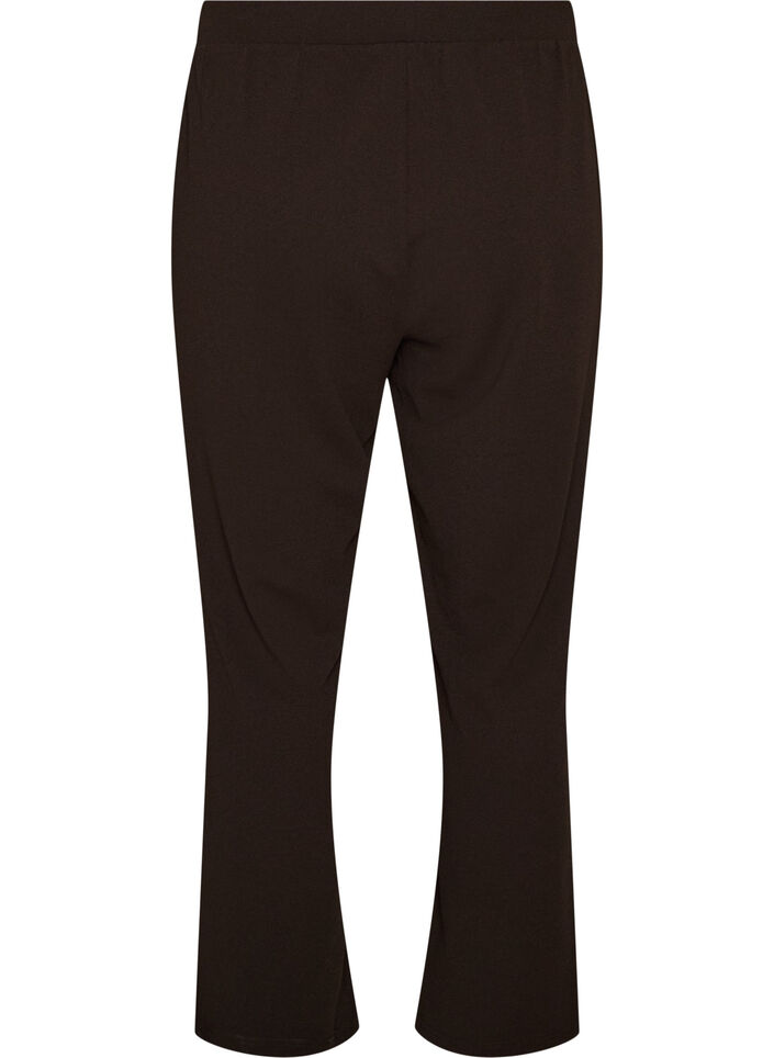 Broek met rechte pasvorm, Bruin, Packshot image number 1