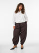 Ballonbroek met zakken en een elastische tailleband, Bruin, Model image number 0