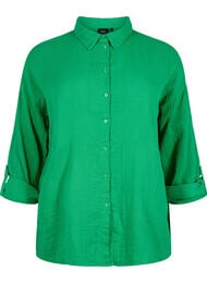 Overhemd met katoenen mousseline kraag, Jolly Green