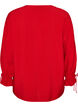Viscose blouse met strikjes en ruches, Rood, Packshot image number 1