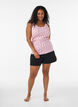Top met print en kanten rand, Rood, Model image number 1