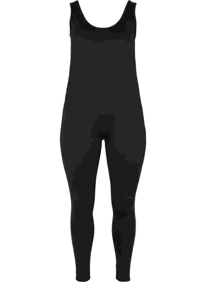 Aansluitende sport jumpsuit, Black