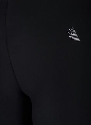 Nauwsluitende training shorts met zak, Black, Packshot image number 2