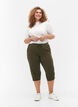 Katoenen Capri-broek, Groen, Model image number 0