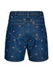 Geborduurde denim shorts, Blauw, Packshot image number 1