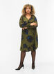 Bedrukte jurk van viscose, Groen, Model image number 1