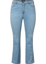 Ellen bootcut jeans met hoge taille, Ex Lgt Blue, Packshot
