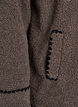 Teddy jas met contrast details, Bruin, Packshot image number 3