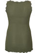 Top met kant, Groen, Packshot image number 1