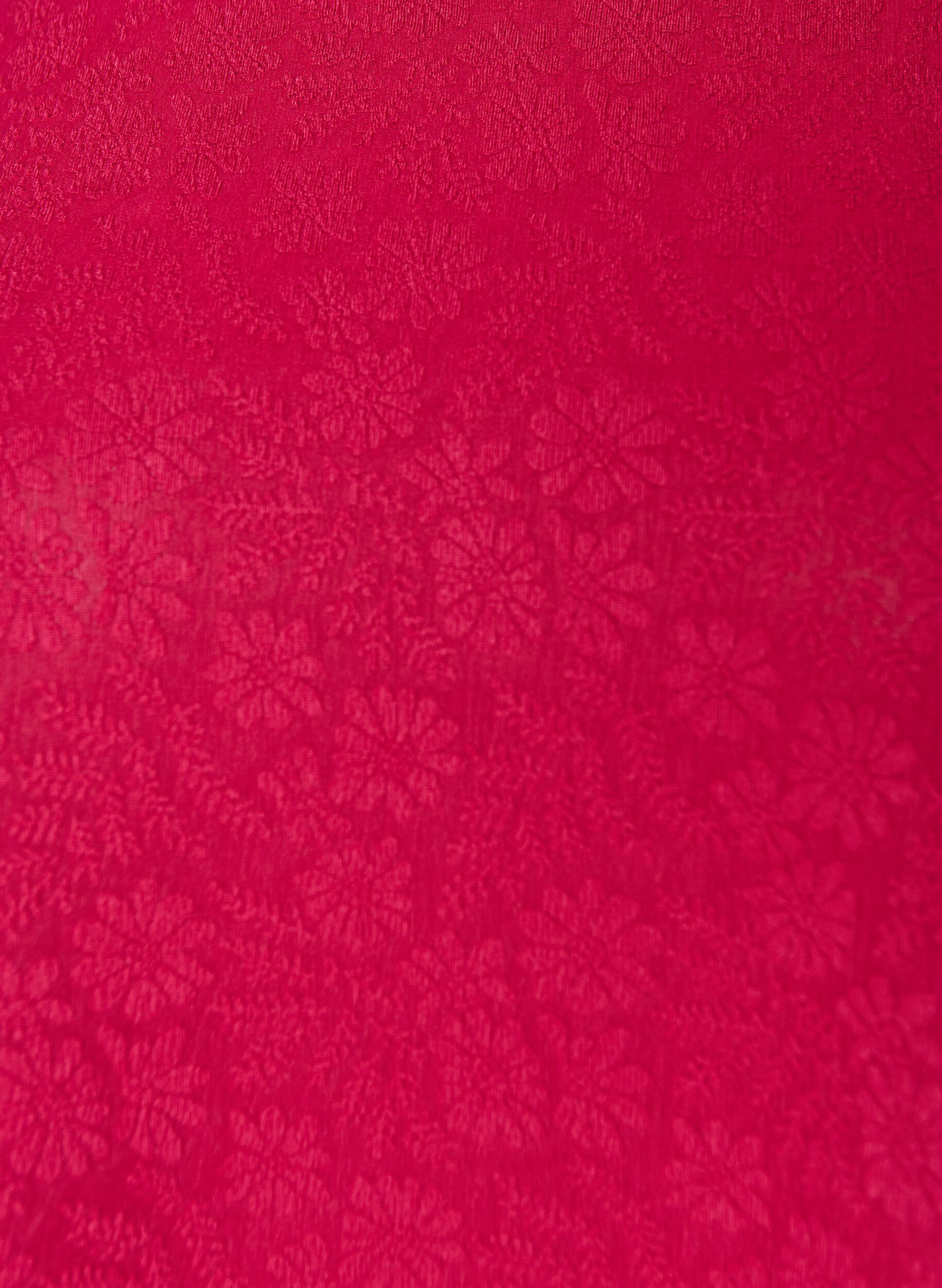 ZizziBlouse met textuur en korte mouwen, Roze, Packshot image number 2