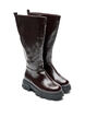 Lange laars met een licht gebarsten look, Bruin, Packshot image number 1