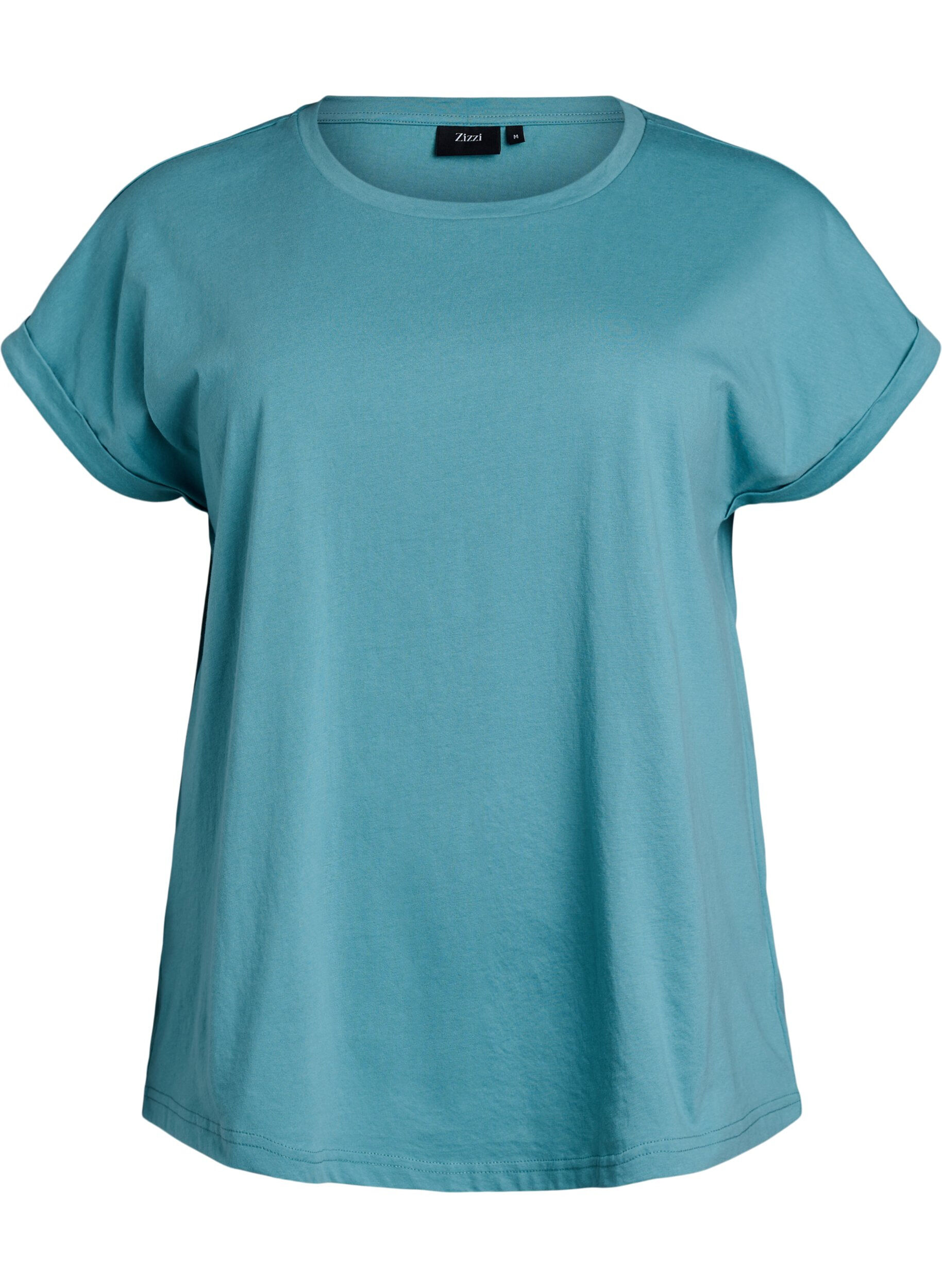 T-shirt met korte mouwen van katoenmix