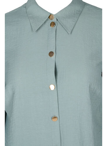 Lange blouse met 3/4 mouwen, Thyme, Packshot image number 2
