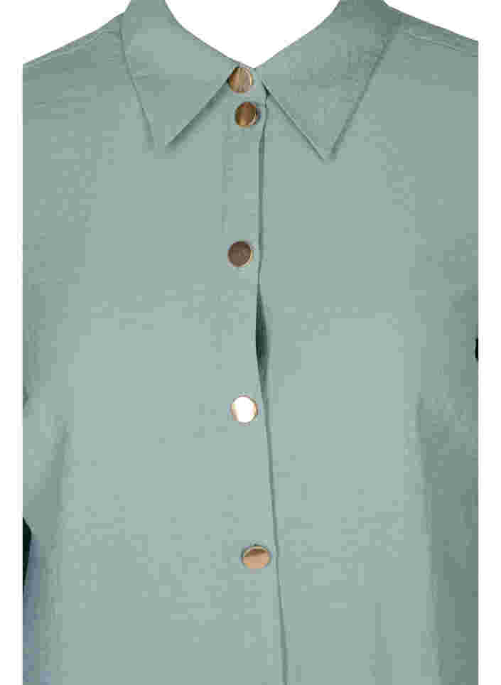 Lange blouse met 3/4 mouwen, Thyme, Packshot image number 2