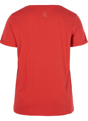 T-shirt met print, Flame Scarlet, Packshot image number 1