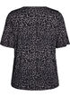 T-shirt met TENCEL&trade; Lyocell en luipaardprint, Grijs, Packshot image number 1