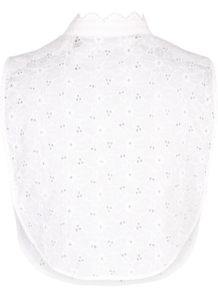 Kraag van broderie anglaise, Bright White, Packshot image number 1