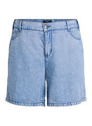 Losse denim shorts met hoge taille, Blauw