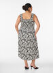 Zomerjurk met brede bandjes, Zwart, Model image number 1