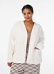 Losvallend vest met zakken, Vanille, Model image number 0