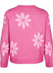 Gebreide blouse met bloemen, Raspberry Rose Comb, Packshot image number 1