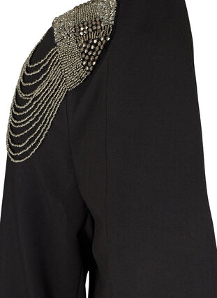 Blazer met decoratieve parels, Black, Packshot image number 2
