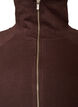 Sweatvest met hoge kraag en rits, Bruin, Packshot image number 2
