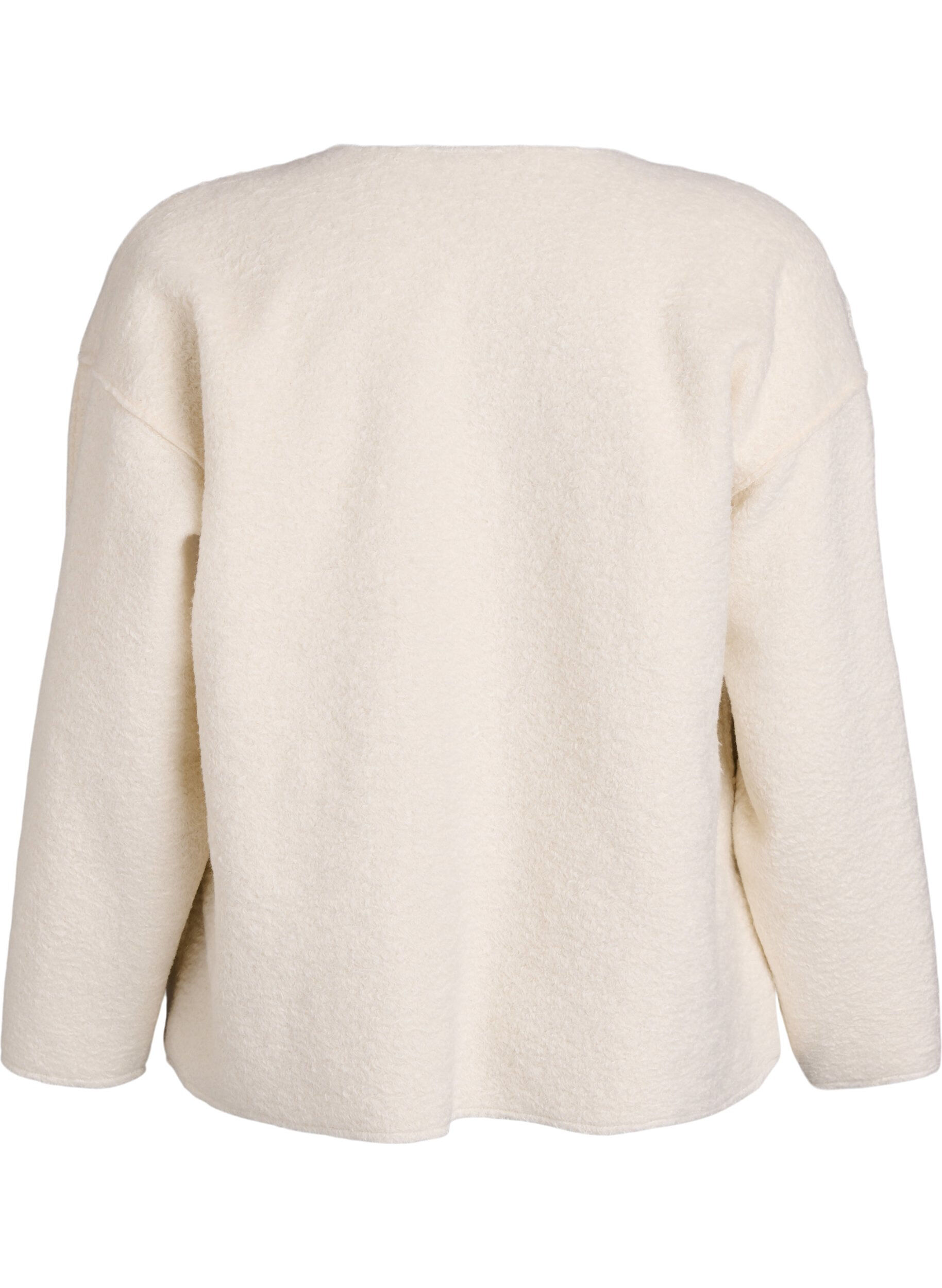 ZizziLosvallend vest met zakken, Vanille, Packshot image number 1