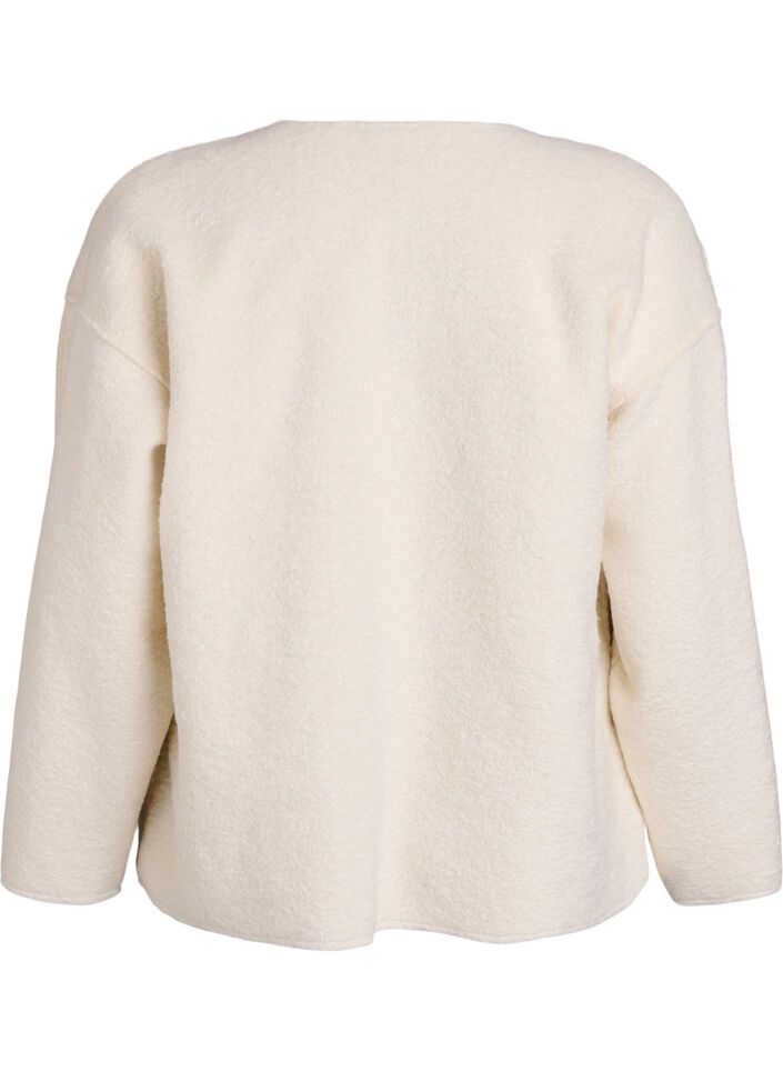 Losvallend vest met zakken, Vanille, Packshot image number 1