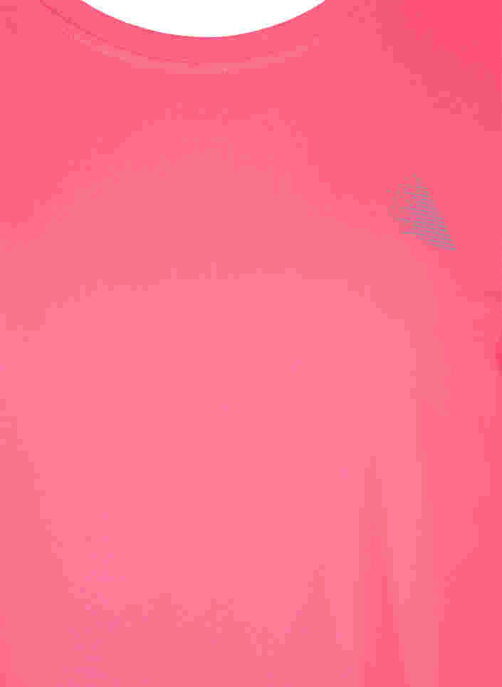 Effen sportshirt, Neon pink, Packshot image number 2